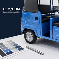 Rickshaw électrique 6 places, tuk-tuk tricycle avec toit pare-soleil pour service de taxi urbain, vente en gros directe d'usine