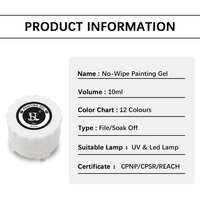 Gel de Peinture Sans Essuyage Style Japonais HS 10ml – Étiquette Privée, Vente Directe Usine – Gel de Dessin pour Ongles Couleurs Beauté