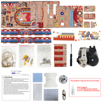 Tonecheer Vente en gros Boîte à musique vintage en bois rotative à remonter, puzzle 3D DIY, pour boutiques de cadeaux, distributeur régional