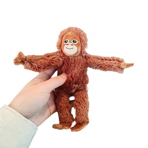 Gantungan Kunci Boneka Monyet Coklat Custom Uyeah Mini 18cm Boneka Lembut Isi Dakron Gorila Orangutan - Product Image 1
