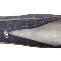 Venta de fabricación, colchón para perros personalizado, tumbona rectangular elegante de Inglaterra, cama para mascotas para perros, funda extraíble lavable, cama para perros