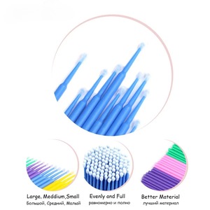 100pcs Disposable <b>Micro</b> Brushes Colorful Lash <b>Extension</b> Applicator Mini Magic Wand Tool - Product Image 5