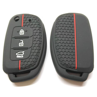 Funda de silicona con recorte preciso de fábrica, diseño de panal, para llave inteligente de coche Chery Tiggo Series de 3 funciones