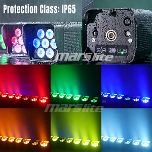 IP65 Waterproof DJ Uplight Battery <b>Wireless</b> RGBWAUV 7*20w <b>Wireless</b> Battery Disco Stage <b>Light</b> Led Par Can <b>Light</b> - Product Image 2