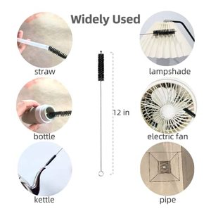 Eco Friendly Reusable Drinking Stainless Steel Straw <strong>Brushes</strong> Long Nylon Pipe Tube Mouth Pacifier <strong>Bottle</strong> Cleaner <strong>Brush</strong> Set - Product Image 4