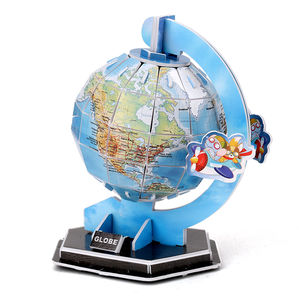 Zhorya bricolage 3D papier <span class=keywords><strong>Puzzle</strong></span> <span class=keywords><strong>Globe</strong></span> terre modèle personnalisé cadeau pour enfant tranche d'âge 5 à 7 ans - Product Image 1
