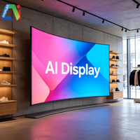 Écran LED incurvé créatif Ai Display Soft Inner Arc Outer Arc, flexible, 8K, lisible en plein soleil, 7680Hz, mur vidéo intérieur P1.2-P1.8