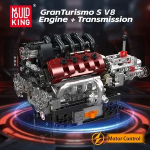 Mould King 10227 Technical Car Engine Toys The Motorized V8 Engine+Transmission <b>Building</b> Block Brick Set Kids Christmas Gift - Product Image 4