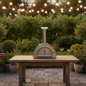 Four à <span class=keywords><strong>pizza</strong></span> italien en acier inoxydable pour cour extérieure, grill à charbon et bois, four de cuisson, rôtissoire, barbecue - Product Image 6