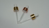 Pipette compte-gouttes en plastique en gros, à visser, réutilisable, durable, pour flacons d'huiles essentielles