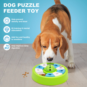 Comedero para Perros Antideslizante de PP Resistente, Diseño Giratorio con 4 Almohadillas Antideslizantes, Alimentador Lento, Suministros para la Alimentación Diaria de Mascotas - Product Image 3
