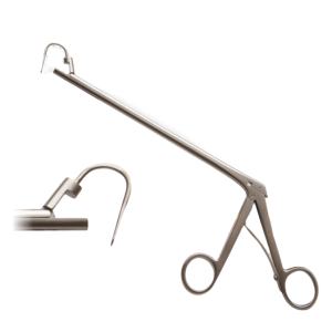 Forceps de ligature Miya manuel réutilisable certifié CE EU ISO de classe I, en acier inoxydable de haute qualité pour chirurgie gynécologique vaginale - Product Image 2