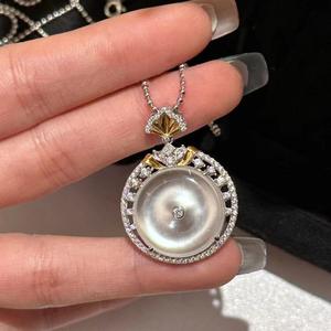 เวนชี เซียว จินตัว S925 เงินแท้ชุบทอง สร้อยคอจี้แฟชั่นหรูหราสไตล์เรโทร ดีไซน์ขัดเงา สง่างาม - Product Image 2