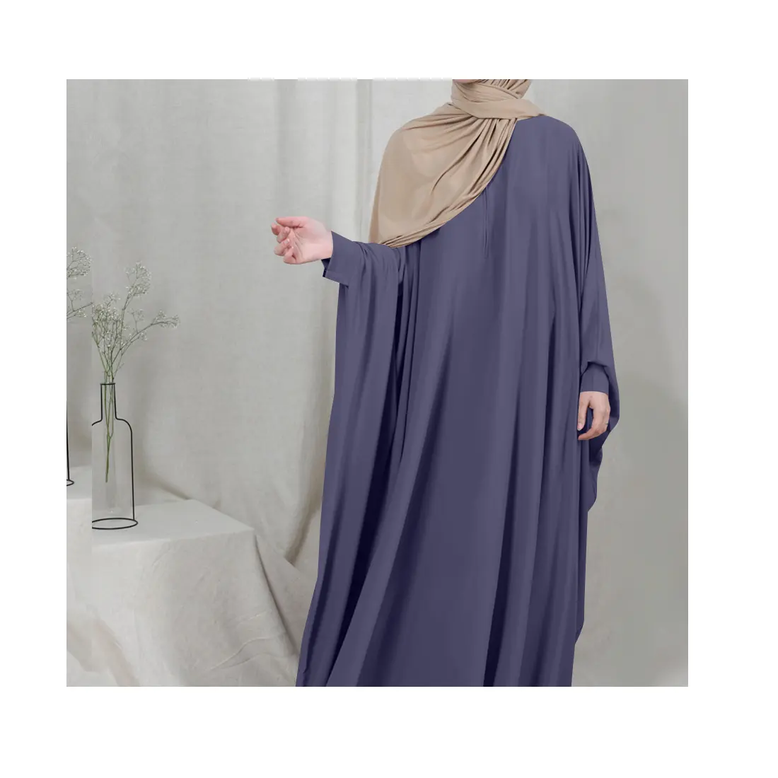 In stock turkish kaftan women abaya muslimah dress prayer dresses muslim abaya dubai muslim dress