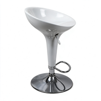 Tabourets de bar pivotants modernes en plastique, chaise haute réglable en hauteur avec structure métallique