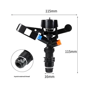 4-point External Thread Plastic Rain-shaped <strong>Sprinkler</strong> Garden <strong>Irrigation</strong> Watering 360 Degree Automatic Butterfly Spray Head - Product Image 2
