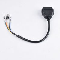 Cable de Conversión de Diagnóstico para Motocicleta OBD2 de 16 Pines a 6 Pines, Arnés de Cableado Adaptador de 16 Pines OBD Hembra a 6 Pines para Escáner de Fallas ECU