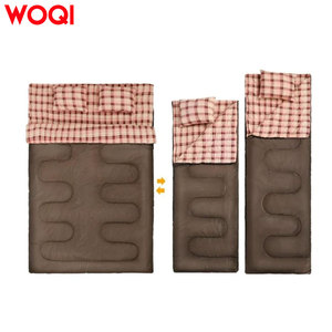 <span class=keywords><strong>Sac</strong></span> <span class=keywords><strong>de</strong></span> <span class=keywords><strong>couchage</strong></span> double WOQI pour adultes, sacs <span class=keywords><strong>de</strong></span> <span class=keywords><strong>couchage</strong></span> en flanelle pour 2 personnes, taille <span class=keywords><strong>Queen</strong></span>, pour le camping par temps froid - Product Image 3