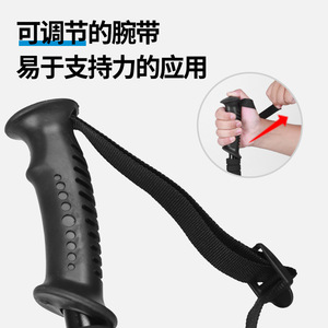 Aluminum Alloy Telescopic Trekking Pole 3 Section Lightweight Hiking <b>Stick</b> Rubber Tip Outdoor <b>Walking</b> <b>Stick</b> - Product Image 4