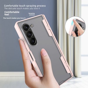 สินค้าขายดีที่สุด: เคสสัมผัสนุ่มสำหรับ Samsung Z Fold 6 ดีไซน์ 2-in-1 ส่งตรงจากโรงงาน พร้อมคุณสมบัติพิเศษ - Product Image 3