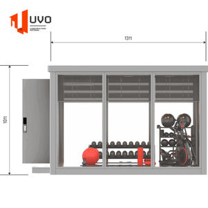 Cápsula de Gimnasio Inteligente Prefabricada y <span class=keywords><strong>Modular</strong></span>, Contenedor Portátil Personalizado con Electricidad y Control Climático - Product Image 5