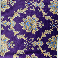 Vente en gros de tissu de canapé en velours brillant de haute qualité arabe pour rideaux en soie brillante comme du polyester