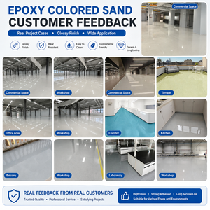 Peinture époxy colorée pour sols en sable, imperméable et de haute qualité, revêtement époxy résistant à l'usure pour sols d'entrepôt - Product Image 2
