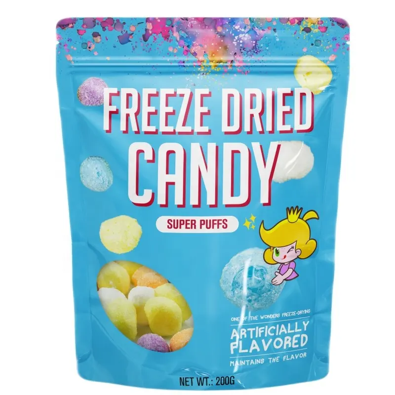 Tiktok Freeze Candy OEM Wholesale bulk Freeze Dried Gummy Candy Freeze Dried Jelly Candy Ball