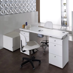 <span class=keywords><strong>Mesa</strong></span> de Manicura Profesional con Colector de Polvo y Cajones con Cerradura - Escritorio de Uñas para Salón con Ventilador de Vacío Integrado - Product Image 2