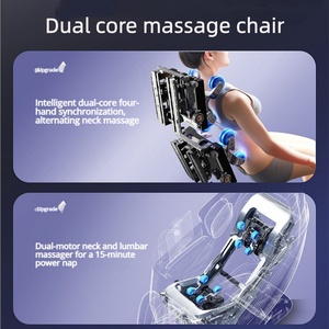 Fauteuil de <span class=keywords><strong>massage</strong></span> R10 à double tige de poussée, vente en gros usine, <span class=keywords><strong>massage</strong></span> corporel complet 4D à double cœur, recharge sans fil, avec <span class=keywords><strong>massage</strong></span> des pieds 2026 - Product Image 4