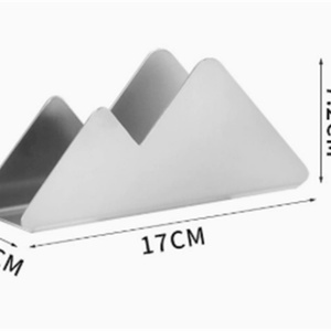 Porte-serviettes en papier vertical en métal créatif, porte-serviettes en acier inoxydable - Product Image 3