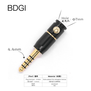 BDGI Vergoldeter <span class=keywords><strong>RCA</strong></span>-<span class=keywords><strong>Audio</strong></span>-Adapterstecker für 2,5/3,5/4,4-Stecker AC-Ausgang Brandneu - Product Image 3