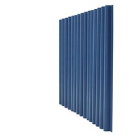 Tôles de Toiture Ondulées en Alliage d'Aluminium 6063 Prépeintes, Vente Chaude, Moins Chères, avec Services de Pliage et de Découpe - LVDUODUO GN0256