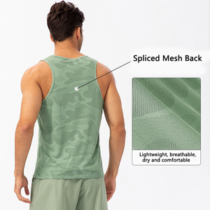 Joychuang Camiseta Deportiva Sin Mangas, Sublimada, Sin Costuras, de Secado Rápido, Transpirable, Ecológica, Anti-Pilling, de Spandex/Poliéster - Product Image 2