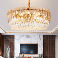 Lustre en cristal, luminaires suspendus de luxe pour plafond, 60 lustres en cristal de Murano, Fanoos Light, nombreux types, or, fer, moderne