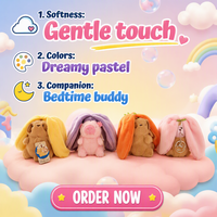 HUGMEI Porte-clés en peluche Capybara quatre couleurs avec fermeture éclair, doublure en maille de coton PP et rembourrage en coton PP