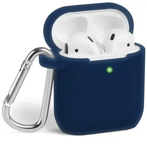 Vỏ Bọc Bằng Silicon Air Pods Mới Vỏ Bọc Bằng Carabiner Chống Mất Cho Vỏ Sạc Airpod