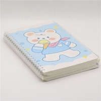 Cahier d'exercices imprimé Zeamor Kawaii A5, reliure spirale double, 100 feuilles, pour étudiants