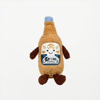 UYEAH CE Vente en gros Usine Peluche douce personnalisée en forme de bouteille de bière, en coton rembourré, design de dessin animé, mascotte d'anime, jouet en peluche, cadeaux