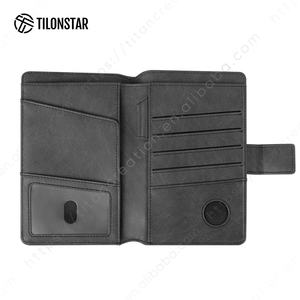 TILONSTAR TPW101 étui pour cartes de passeport de mode vintage avec porte-étiquette AirTag de voyage porte-passeport d'affaires antivol portefeuille - Product Image 2