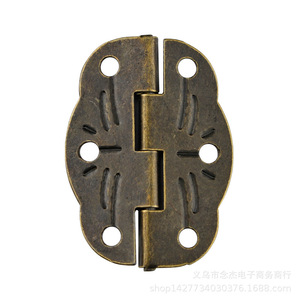 Bisagra pequeña de 30x22 mm de hierro para montaje en superficie, estilo tradicional, para herrajes de muebles de caja - Product Image 5