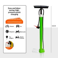 Pompe à air manuelle monobloc soudée 37-en-1 pour vélos, vélos électriques, motos, voitures, avec buses multi-usages, US