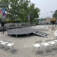 Nouvelle Scène Modulaire Carrée de Luxe en Alliage d'Aluminium, Plateforme Réglable pour Concerts, Mariages et Événements Extérieurs