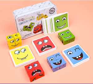 Hot Bán Giáo Dục Máy Tính Để Bàn Khối Câu Đố Trò Chơi Bằng Gỗ Khối Xây Dựng Khối Cho Bé Trai Và Cô Gái Mặt Thay Đổi Trận Chiến Đồ Chơi - Product Image 4