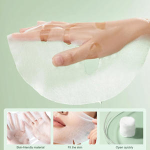 Masque facial compressé en soie de coton non tissé jetable, 100 pièces, masque facial en feuille organique, soin de la peau, masque facial en vrac, granulés <span class=keywords><strong>pour</strong></span> <span class=keywords><strong>spa</strong></span> et salon - Product Image 3