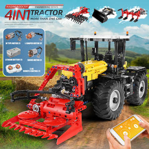 Mould <span class=keywords><strong>King</strong></span> 17019 17020 Série de camions d'ingénierie 4 en 1, tracteur télécommandé par application, camion RC, blocs de construction en plastique, jouets - Product Image 3