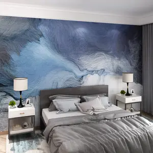 Papel de parede moderno para TV e fundo de parede, pano de parede com linhas abstratas, ambiente nórdico, parede duplex para sala de estar, mural 8D