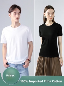 Camiseta de Manga Corta para Hombre de Alta Gama con Logotipo Personalizado al por Mayor, 100% Algodón Pima, 175g, Cuello Redondo, Top de Algodón Puro para Hombre - Product Image 5