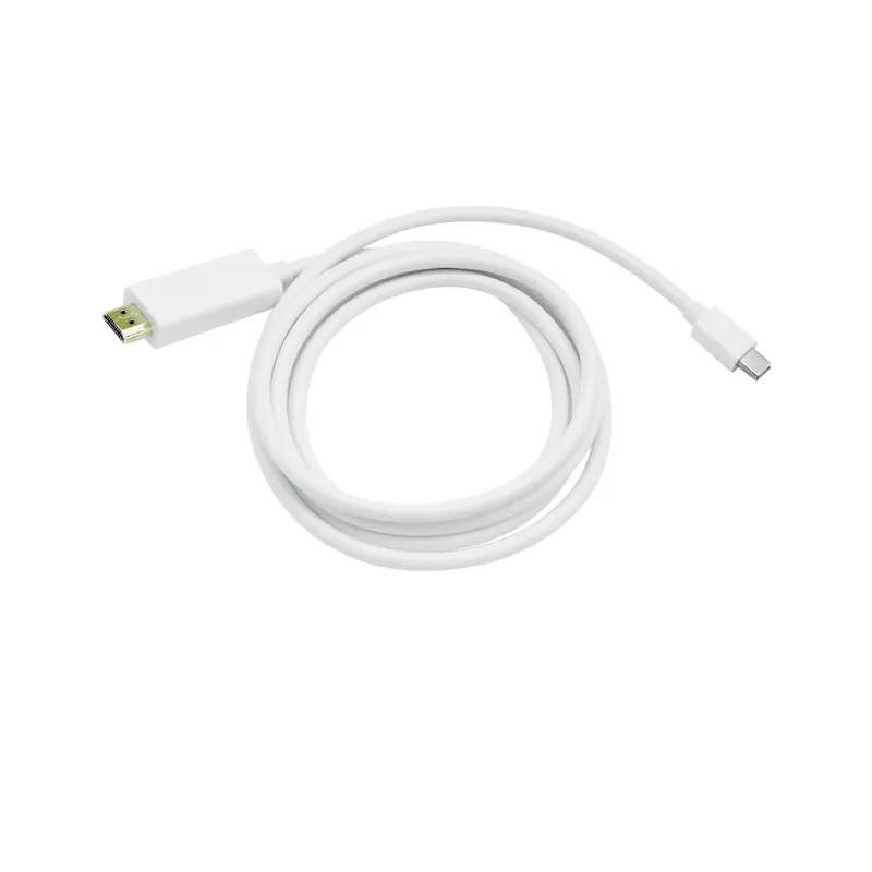 full hd Mini DisplayPort DP to HDTV computer connection lineMale to Female cable white DP to HD Adapter