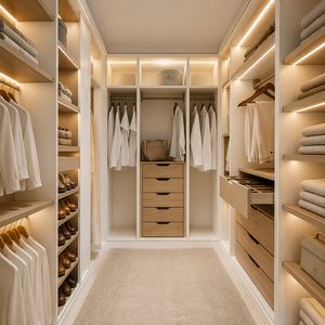 Customized Extendable Modern Convertible <strong>Wardrobe</strong> Cabinet <strong>Set</strong> for Bedroom Furniture with Closet Storage - Product Image 1